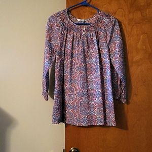 "Croft and  Barrow " light summer blouse, Size Med, Like new.